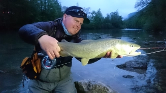 Marble on #16 emerger Marble on #16 emerger