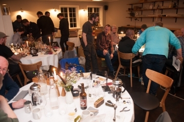 Mingling and shooting the breeze Mingling and shooting the breeze