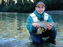 User submitted picture: Rainbow from the cold wat...