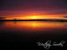 User submitted picture: Sunset over Westbay, Swed...