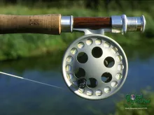 Computer screen wallpaper: Lamson LiteSpeed reel